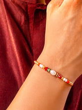 Peora Round Crystal Motif Rakhi for Brother | Set of 3