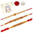 Peora Sandalwood Beads Rakhi for Brother | Set of 3
