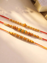 Peora Sandalwood Beads Rakhi for Brother | Set of 3