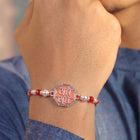 Peora Oxidized Silver Rakhi for Bhai | Set of 3