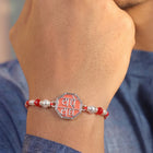 Peora Oxidized Silver Rakhi for Brother | Set of 3