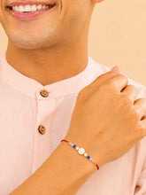 Peora Floral Beaded Rakhi for Brother | Set of 3