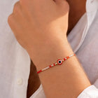 Peora Evil Eye Crystal Rakhi for Brother | Set of 3