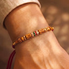Peora Rudraksha Beads Rakhi for Brother | Set of 2