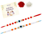Peora Evil Eye Beaded Rakhi for Brother | Set of 2