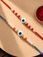 Peora Evil Eye Beaded Rakhi for Brother | Set of 2