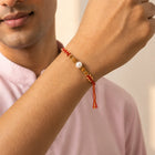 Peora Crystal Beaded Rakhi for Brother | Set of 2
