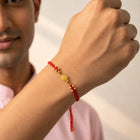 Peora Crystal Beaded Rakhi for Brother | Set of 2
