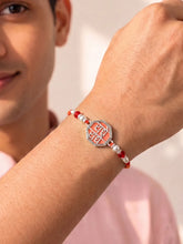 Peora Crystal Disc Rakhi for Brother | Set of 2