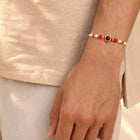 Peora Crystal Evil Eye Rakhi for Brother | Set of 2