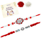 Peora Oxidized Crystal Rakhi for Brother | Set of 2