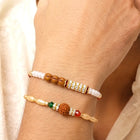 Peora Rudraksha Shell Bead Rakhi for Brother | Set of 2