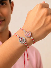 Peora Oxidized Om Rakhi for Brother | Set of 2