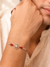 Peora Kundan Beaded Rakhi for Brother | Set of 2