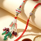 Peora Tasselled Beaded Rakhi for Brother | Set of 2