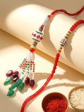 Peora Tasselled Beaded Rakhi for Brother | Set of 2