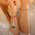 Peora Tasselled Pearl Rakhi for Brother | Set of 2
