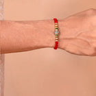 Peora Tasselled Pearl Rakhi for Brother | Set of 2
