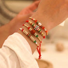 Peora Colourful Beaded Rakhi for Brother | Set of 4