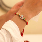 Peora Colourful Beaded Rakhi for Brother | Set of 4