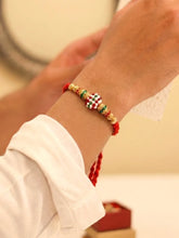 Peora Colourful Beaded Rakhi for Brother | Set of 4