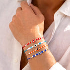 Peora Evil Eye Beaded Rakhi for Brother | Set of 4