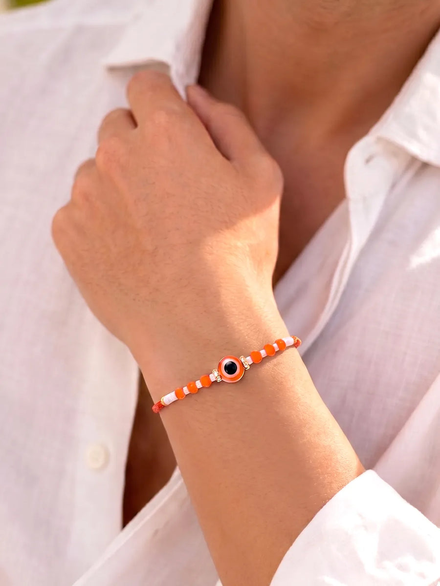 Peora Evil Eye Beaded Rakhi for Brother | Set of 4
