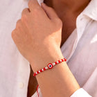Peora Evil Eye Beaded Rakhi for Brother | Set of 4