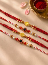 Peora Evil Eye Rudraksha Rakhi for Brother | Set of 4