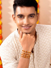 Peora Wooden Beads Rakhi for Brother | Set of 4