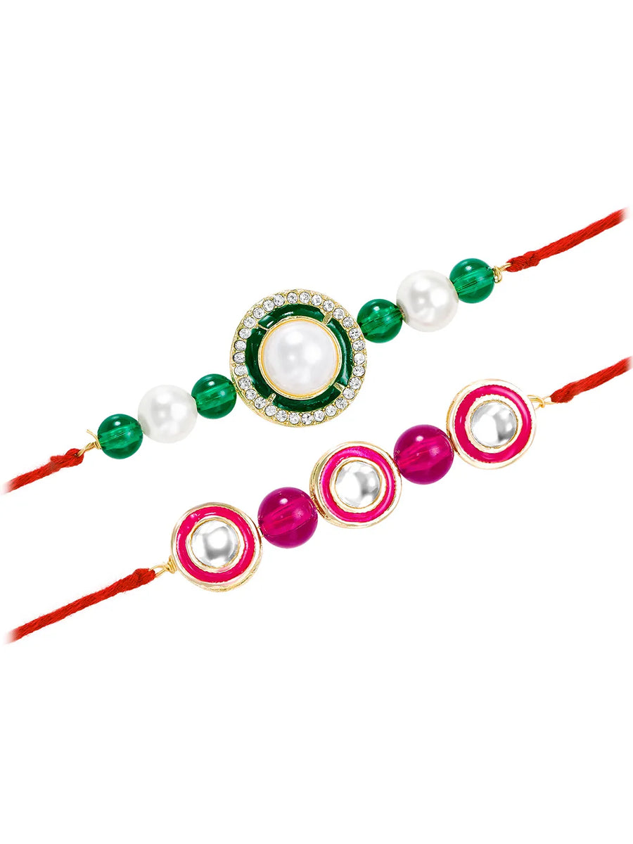 Peora Bonding Rakhi Set with Beads Touch