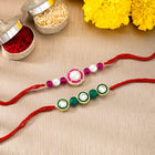 Peora Bonding Rakhi Thread Set with Beads Touch