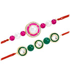 Peora Bonding Rakhi Thread Set with Beads Touch