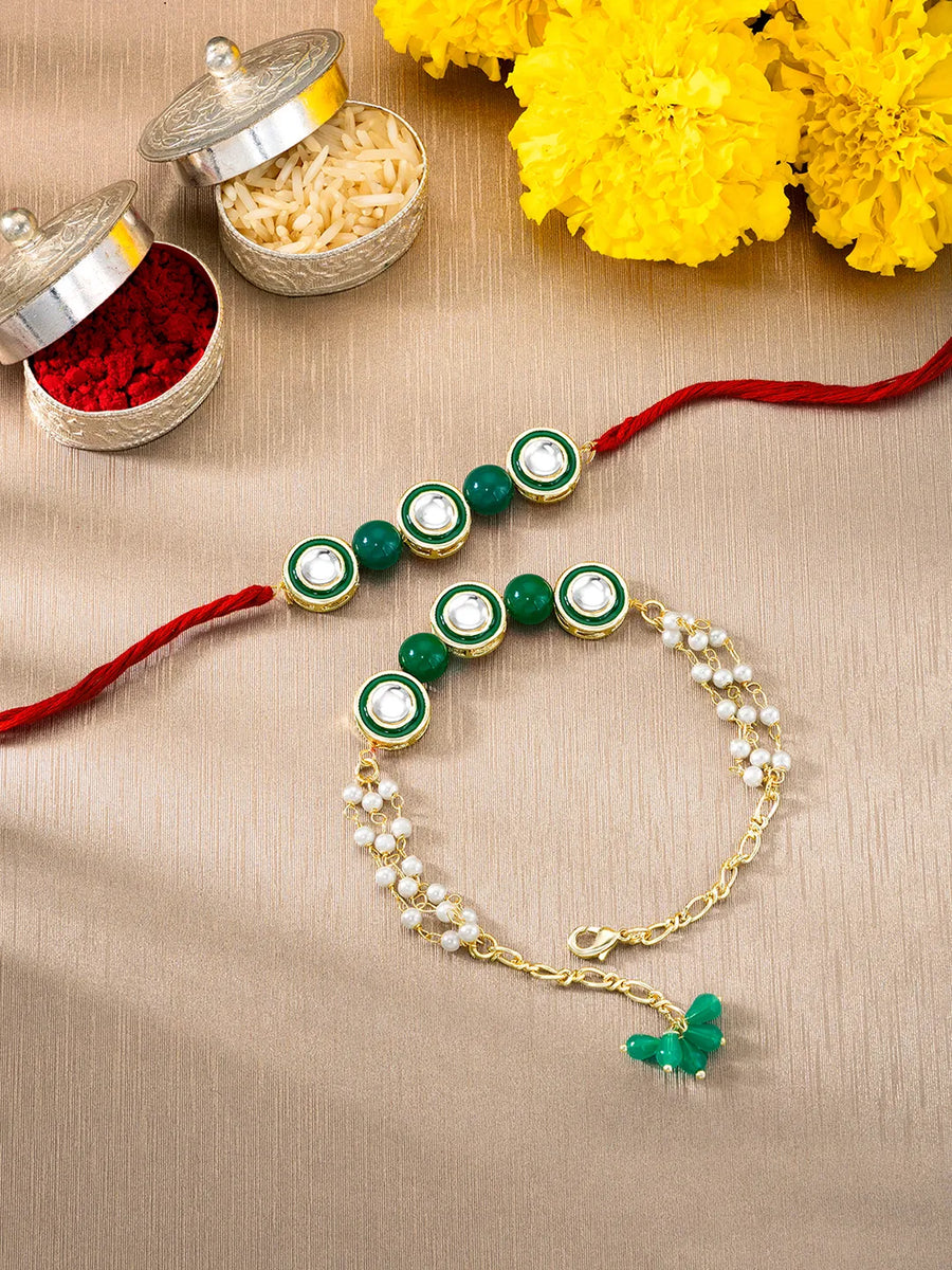 Peora Lumba Rakhi Set for Bhaiya Bhabhi