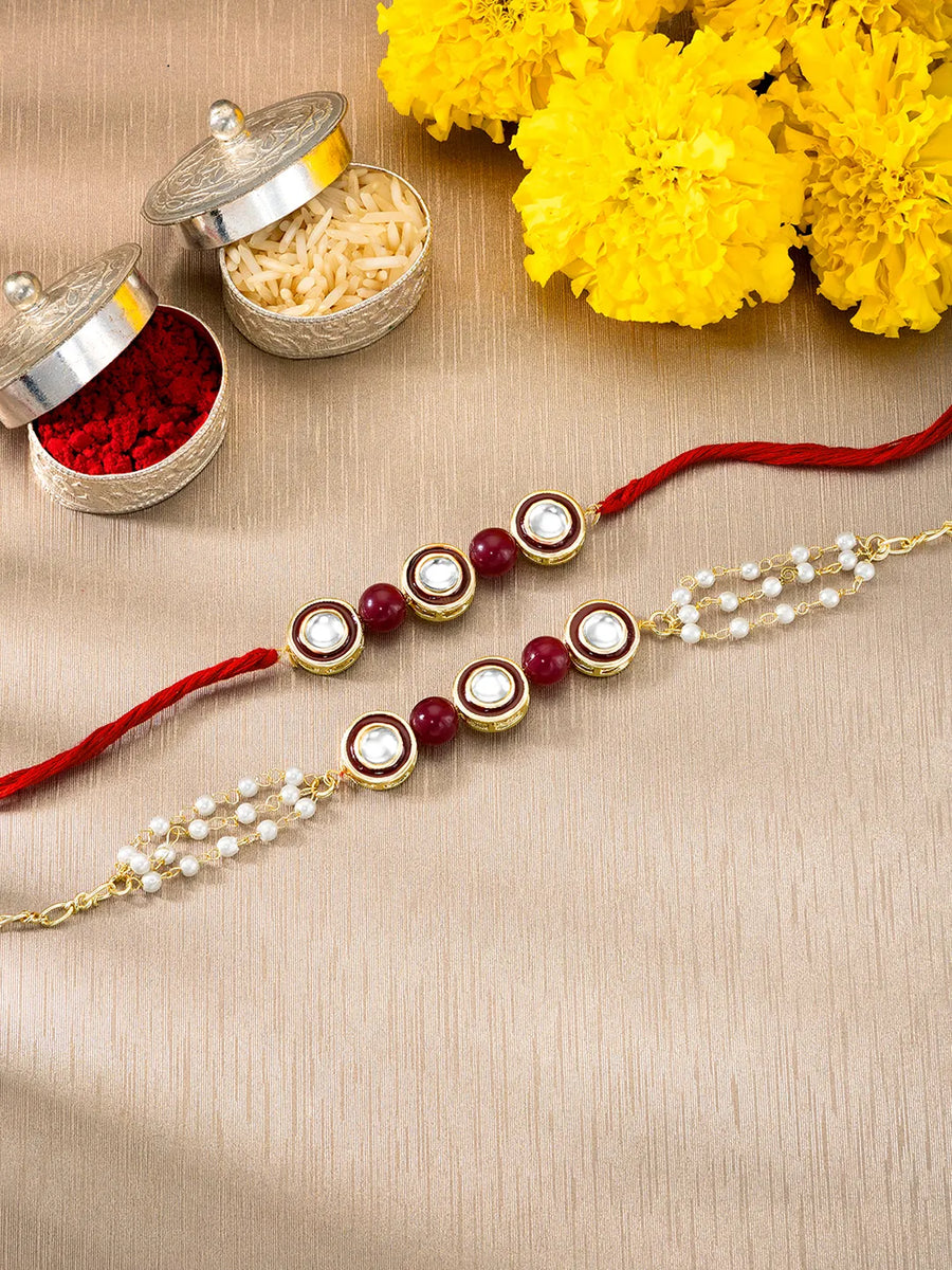 Peora Lumba Rakhi Set for Bhaiya Bhabhi
