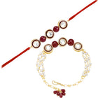 Peora Lumba Rakhi Set for Bhaiya Bhabhi
