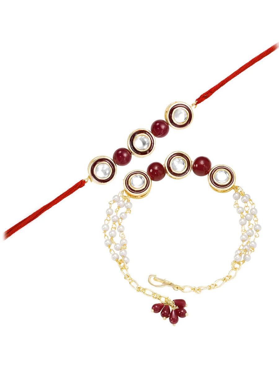 Peora Lumba Rakhi Set for Bhaiya Bhabhi