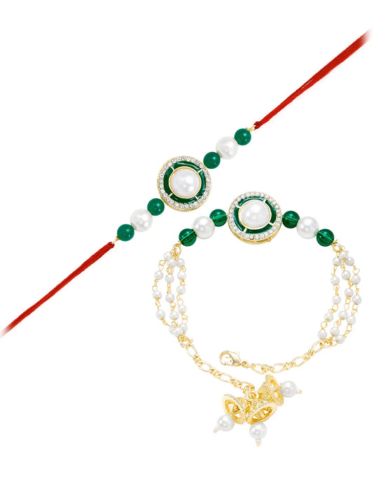 Peora Charming Rakhi Pair for Bhaiya Bhabhi