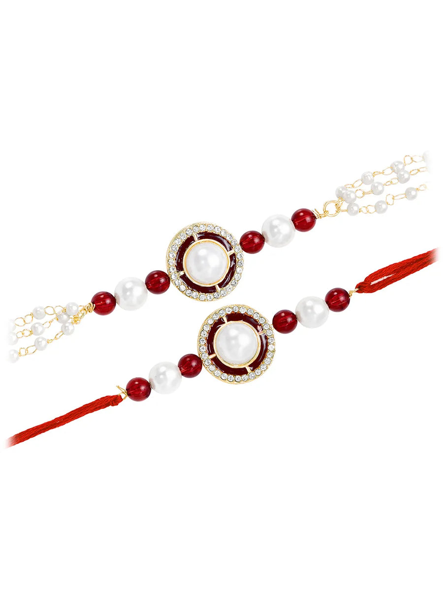 Peora Charming Rakhi Pair for Bhaiya Bhabhi