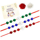 Peora Rakhi Set of 3 with Beads Accents