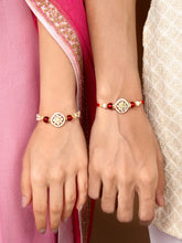 Dual Layer Kundan Lumba Rakhi Set