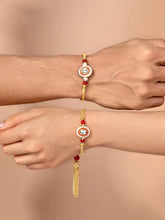 Gleaming Beads Rakhi-Lumba Pair