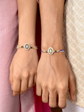 Intricate Meena Work Rakhi Set for Couple