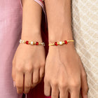 Couple Rakhi Set with Traditional Touch