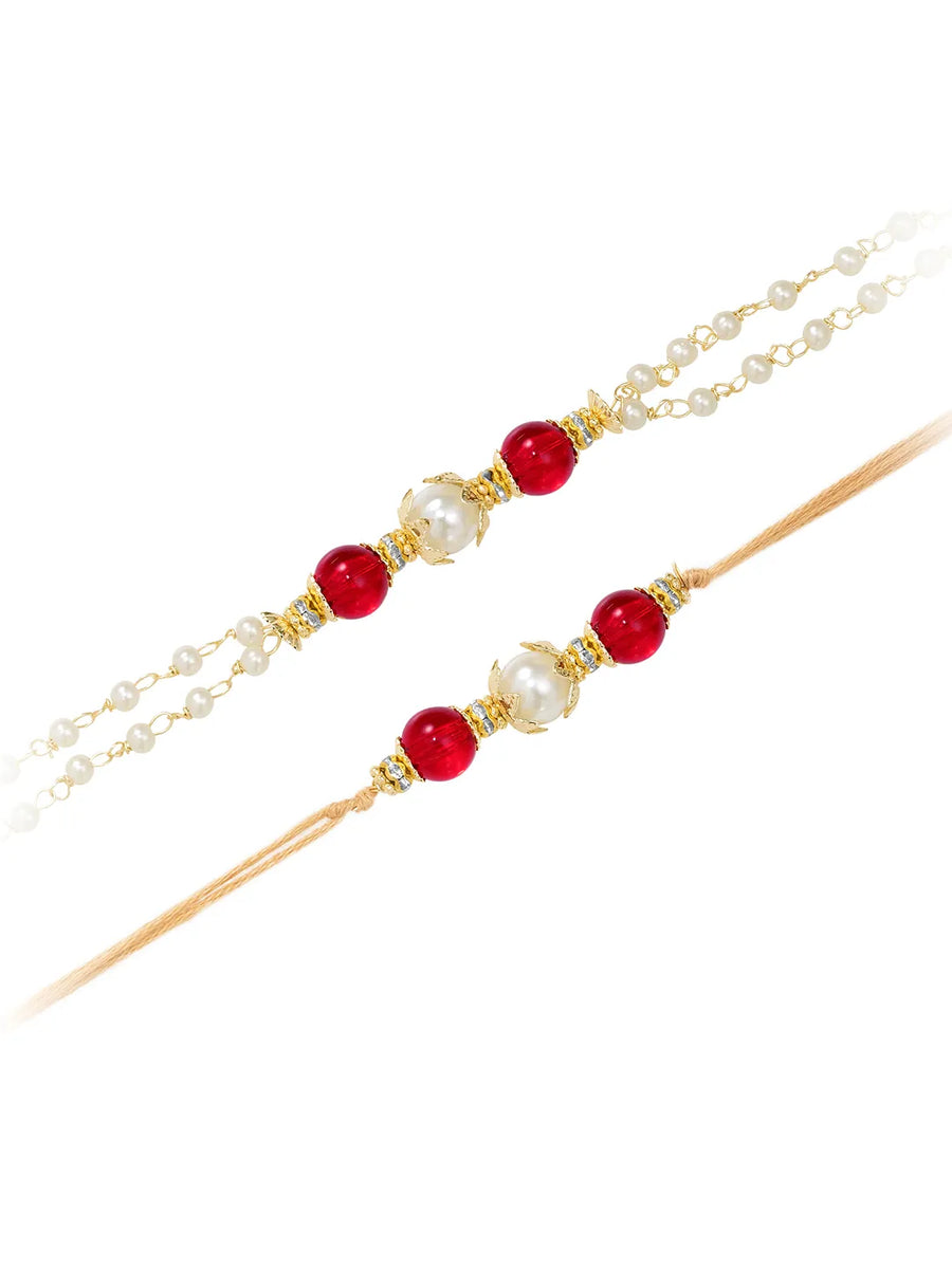 Couple Rakhi Set with Traditional Touch