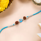 Evil Eye Charm Rakhi Pair with Beads