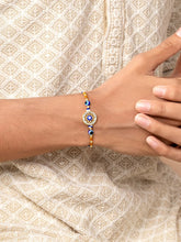 Evil Eye Charm Rakhi Pair with Beads