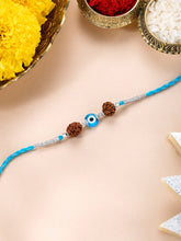 Evil Eye Charm Rakhi Pair with Beads