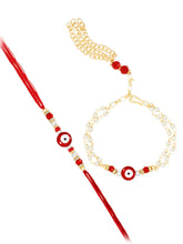 Embellished Rakhi Duo with Stonework