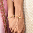 Pearls & Beads Rakhi with Chain Tassel